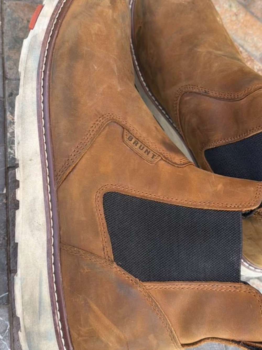 Brunt slip resistant composite toe boots